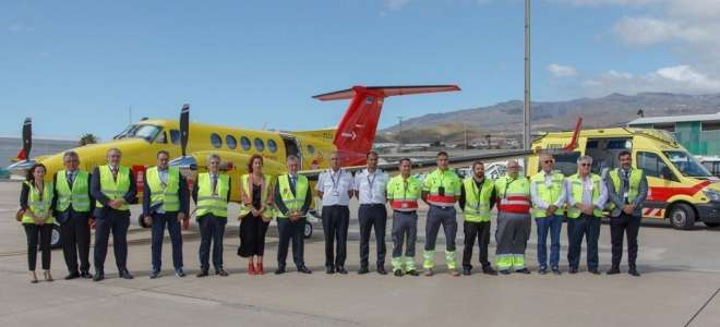 Nuevo avión medicalizado para el Servicio de Urgencias Canario 