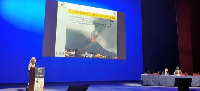 SUC expone en un congreso nacional su gestión en la crisis volcánica en La Palma