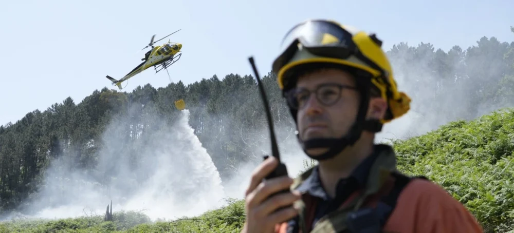 Bizkaia se prepara para la temporada de riesgo medio de incendios con un simulacro